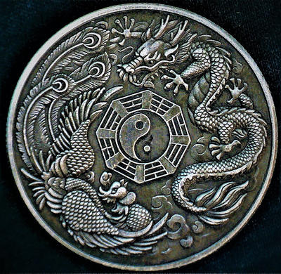 Lucky Dragon and Phoenix Coin | Dragon Vibe