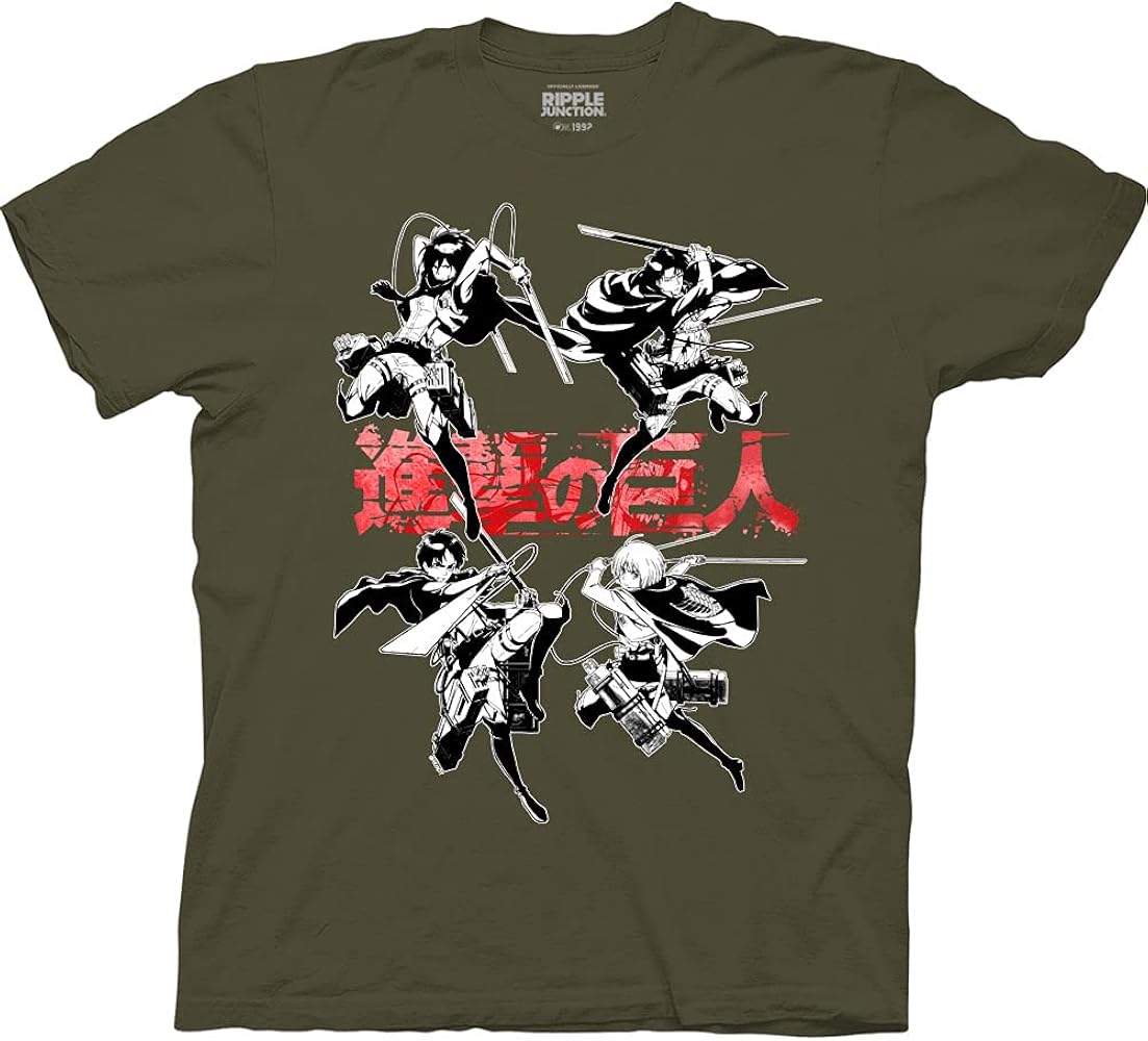 Attack on Titan Scout Regiment Eren & Levi Long Sleeve T-Shirt