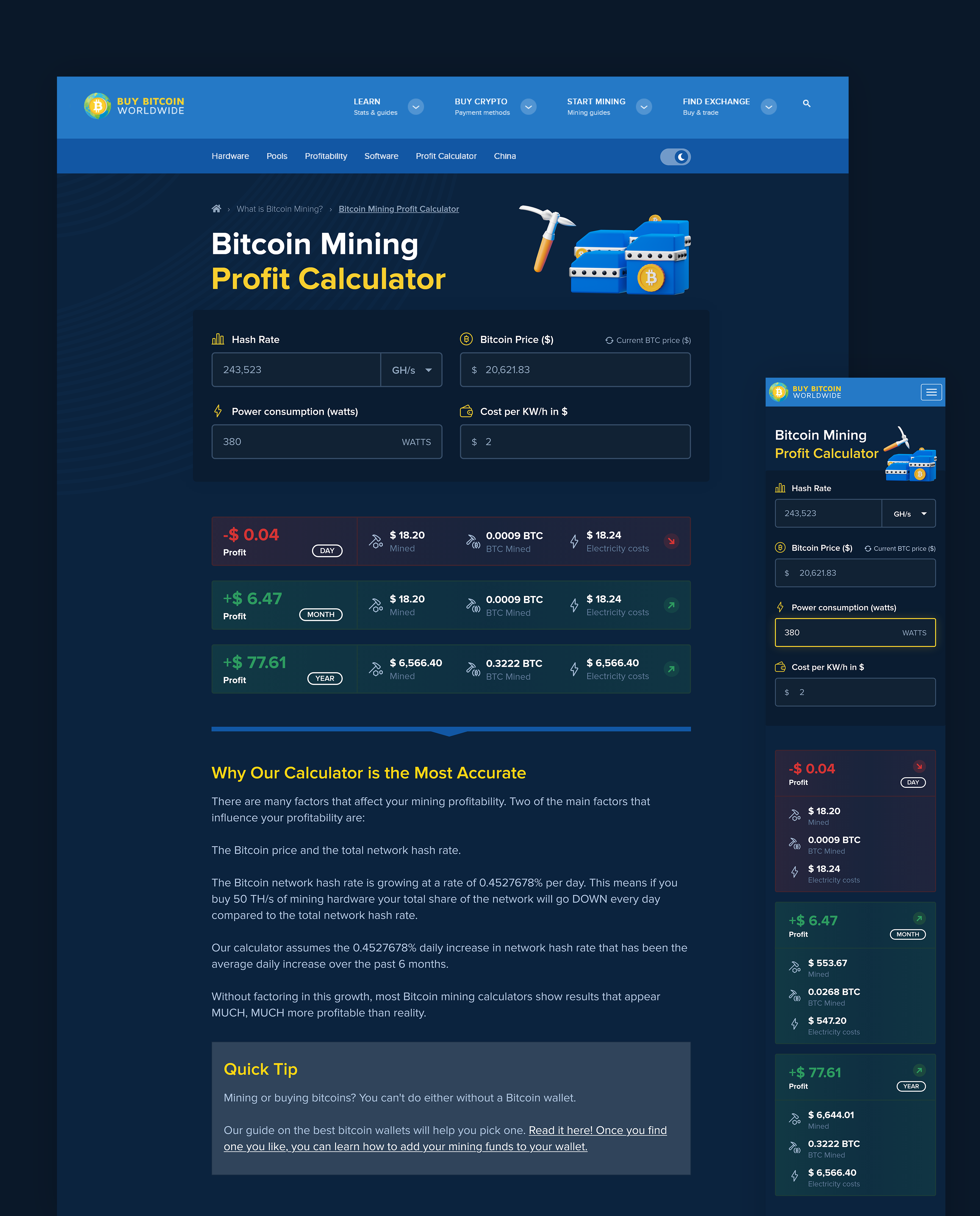 Crypto Mining Profitability Calculator. Check Profit Now