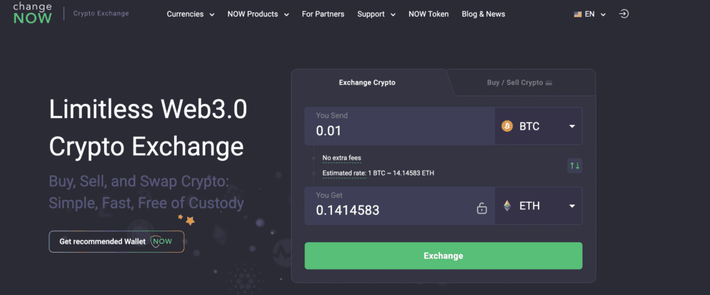 ChangeNow | SwapSpace | Cryptocurrency Exchange Aggregator