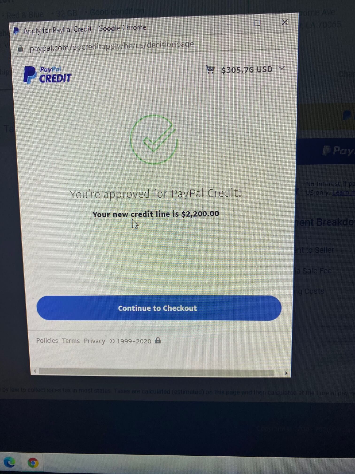 Paypal Credit Approval! - myFICO® Forums - 