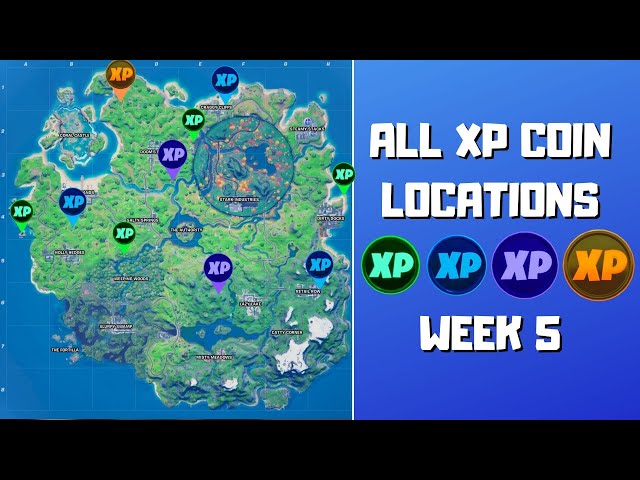 Fortnite: Season 5 Week 7 XP Coin Locations