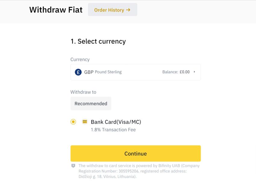 How to Withdraw GBP from Binance for UK Investors ()