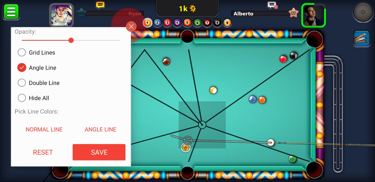 Download 8 Ball Pool (MOD, Long Lines) APK for android