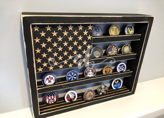 Wooden Challenge Coin Holders For Sale | Veteran Made Woodworks