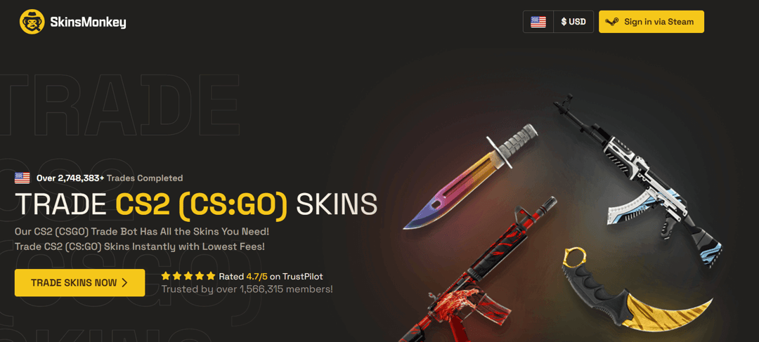 Trade CS2 (CSGO), RUST, TF2 Skins - Buy & Sell | bymobile.ru