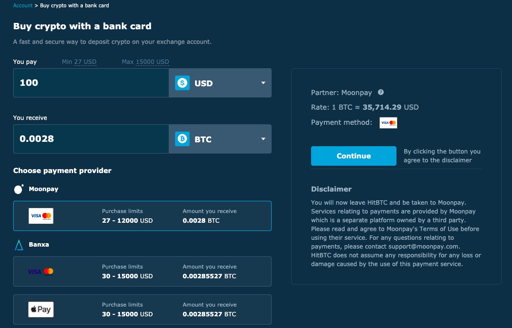 How-to-Deposit-funds-to-your-HitBTC-account : HitBTC