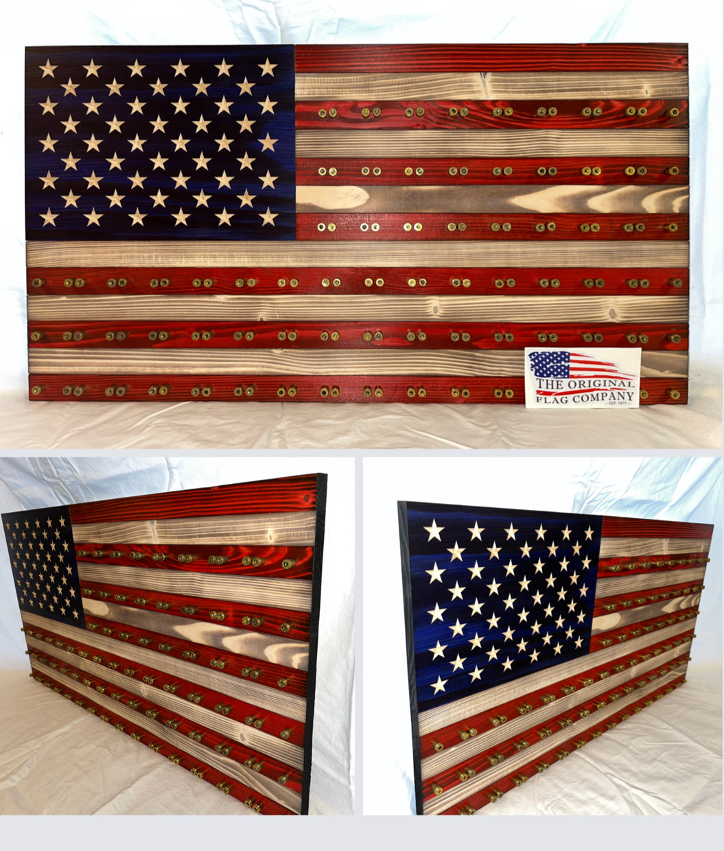 Flag and Memorabilia Challenge Coin Medals Display Case Cabinet