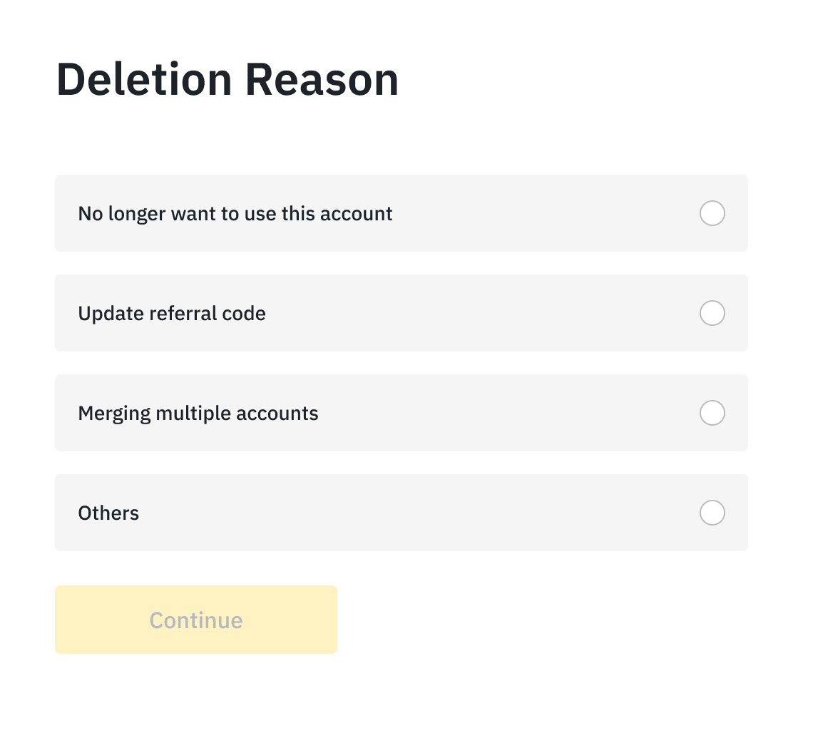 How to delete Binance account | Updated - Meta metaschool