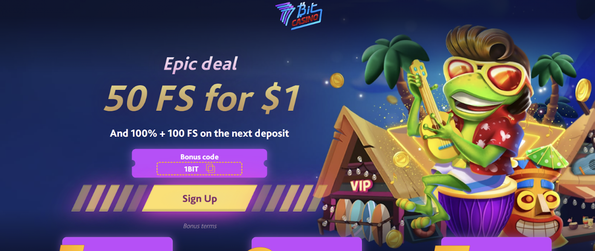 7Bit Casino: 10 Free Spins No Deposit on Booming Bananas slot