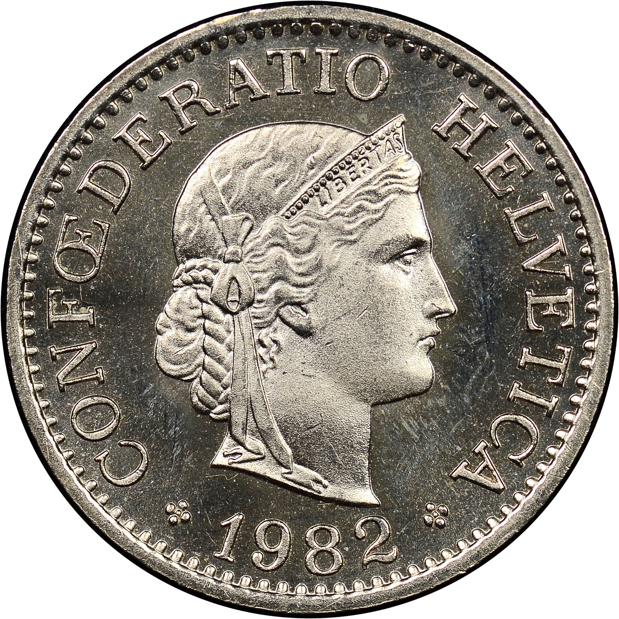 How much is a confoederatio helvetica 10 coin worth? - Answers