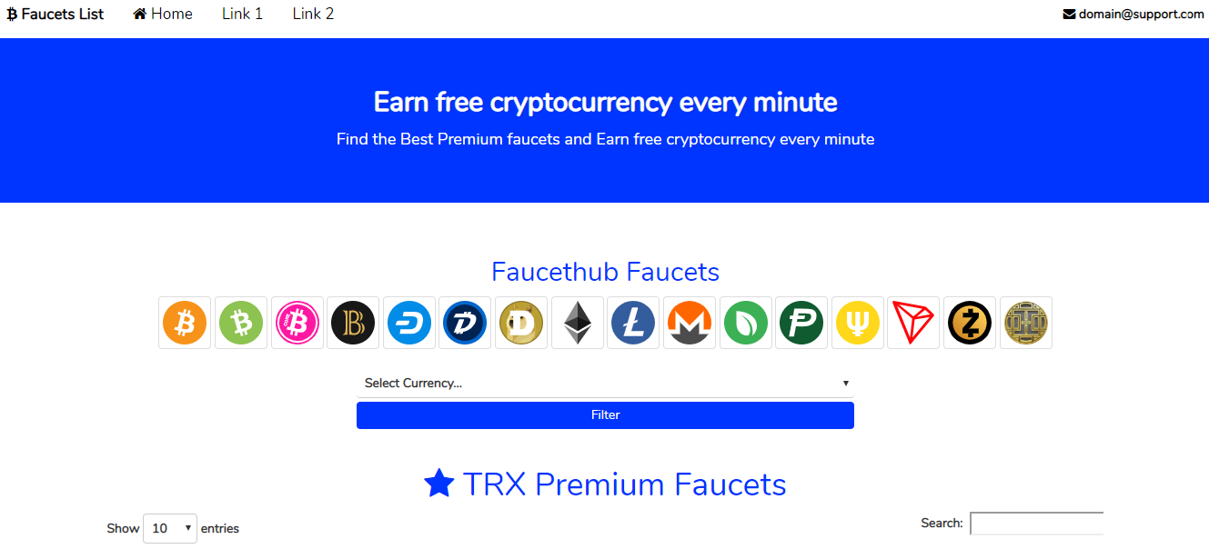 Design & develop full multi-currency faucet script | Freelancer