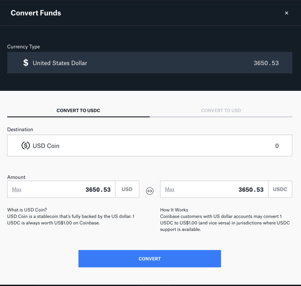 How to buy USDC on Coinbase Pro? No Fees!