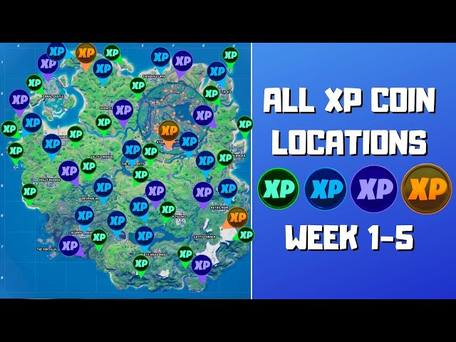 Fortnite Chapter 2 Season 4 Week 9 XP Coin Locations Guide