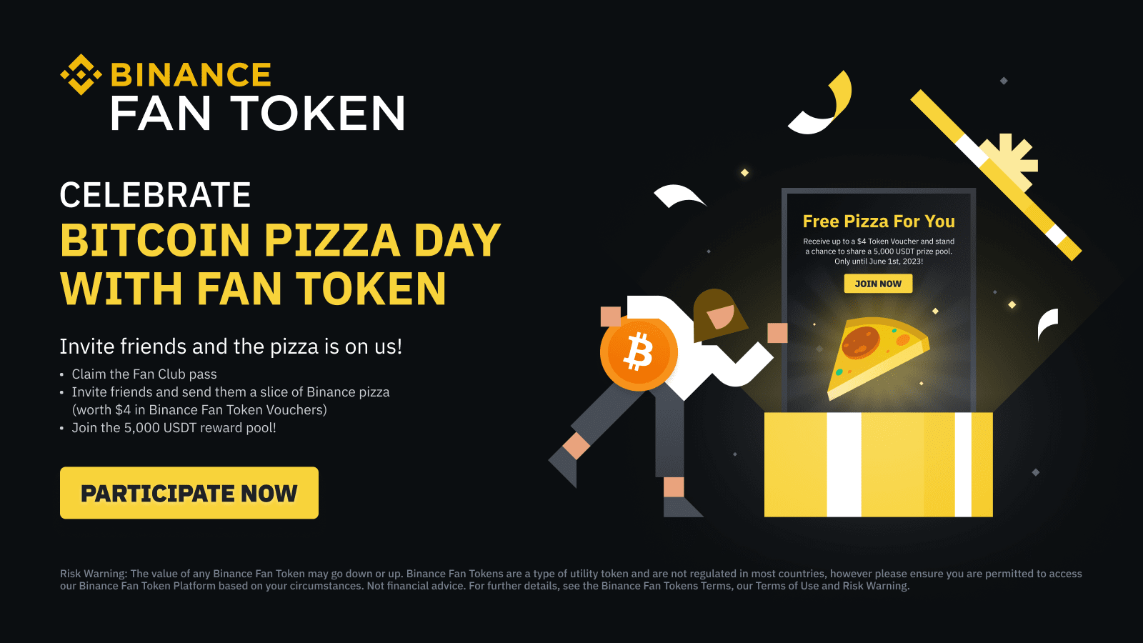 Happy 'Bitcoin Pizza Day'! Binance dish out free pizza for a year - CityAM