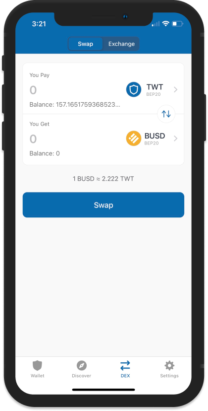 BTC to TWT Exchange | Convert Bitcoin to Trust Wallet Token on SimpleSwap