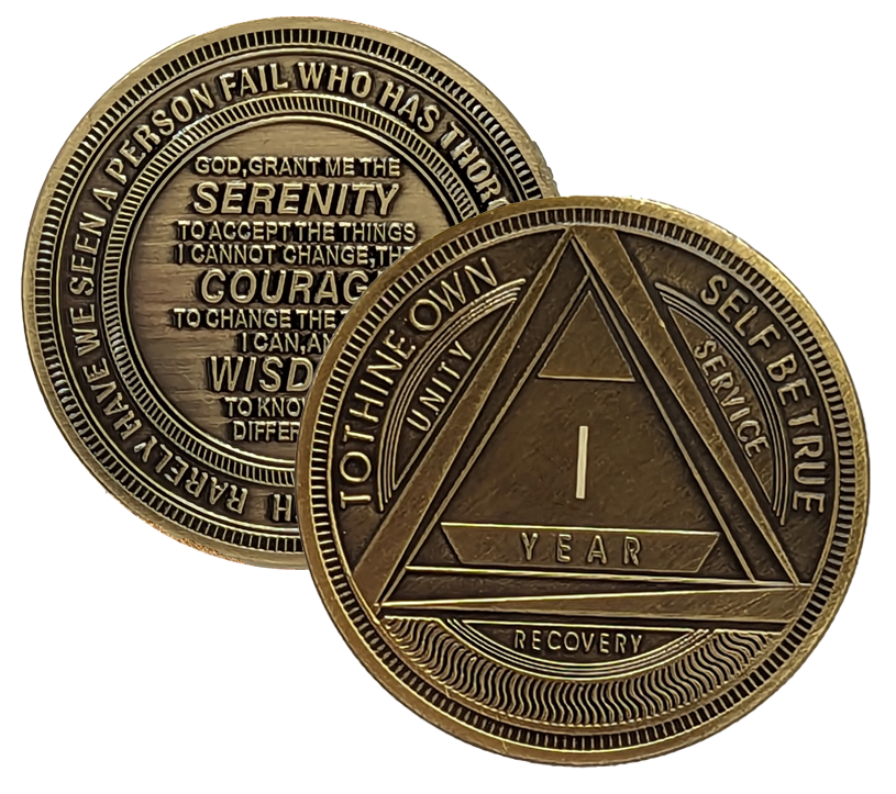 AA Coins | AA Chips | AA Tokens | Recovery Medallions | Sobriety Coins | Sober Medallions