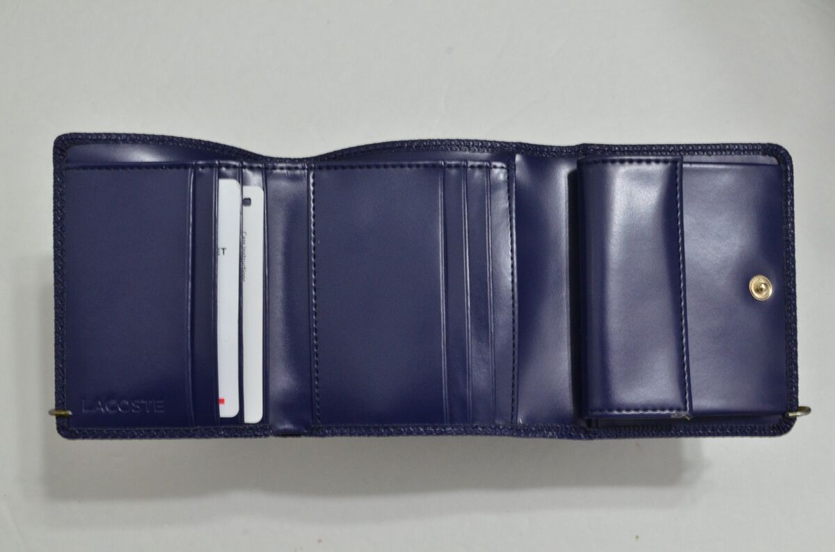 LACOSTE Fitzgerald Leather Wallet - Noir - Mau Feitio