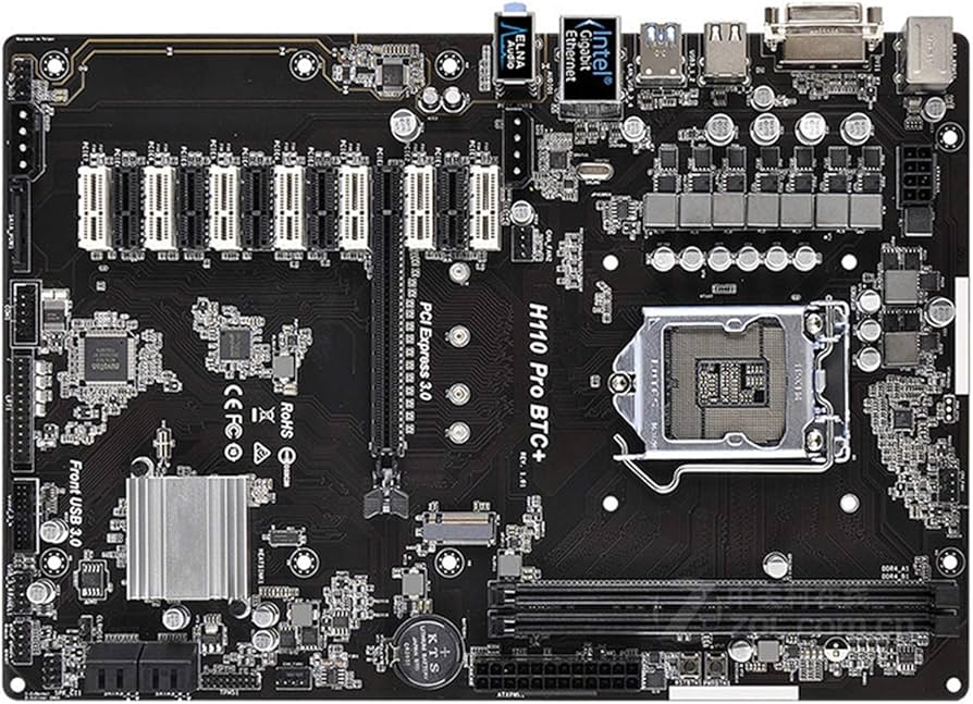 ASRock H Pro BTC+ 13GPU Mining Motherboard Cryptocurrency : bymobile.ru: Electronics