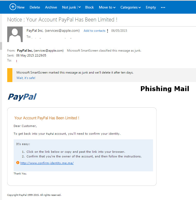 Fraud Dangers | PayPal Scam Email | PayPal CA