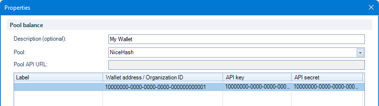 Pool Balance : Awesome Miner