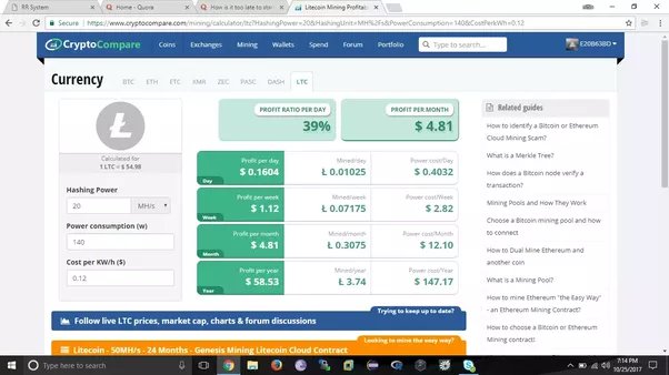 Bitmain Antminer L3++ mining profit calculator - WhatToMine