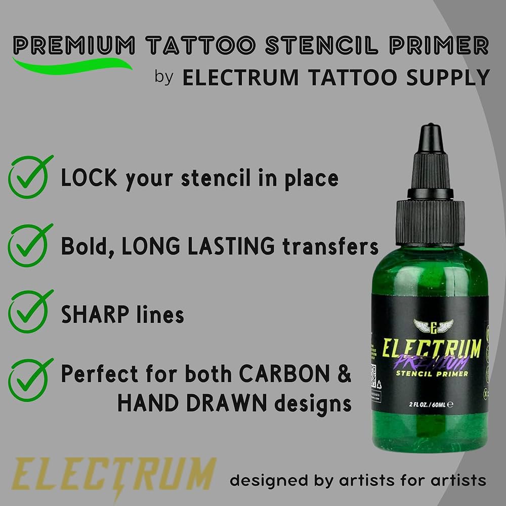 Gold Standard Tattoo Stencil Primer 8 oz. | Electrum Supply