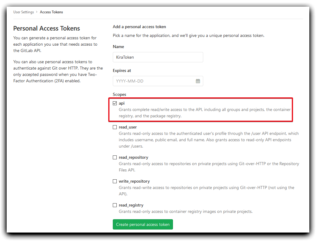 OAuth Tokens and Scopes