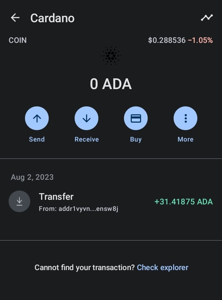 Cardano Blockchain Explorer