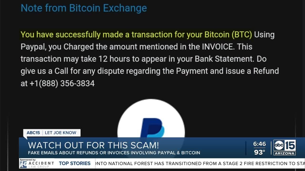 email recd with invoice for unauthorised bitcoin t - PayPal Community