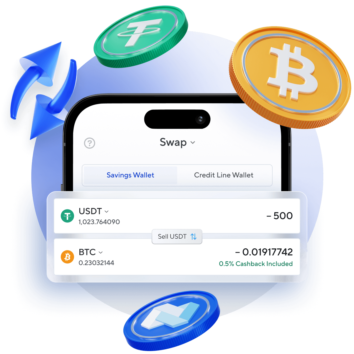 Swap Bitcoin with Ledger