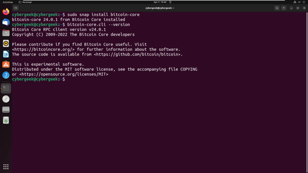 command line - How to configure bitcoin-core and start it from the console? - Ask Ubuntu