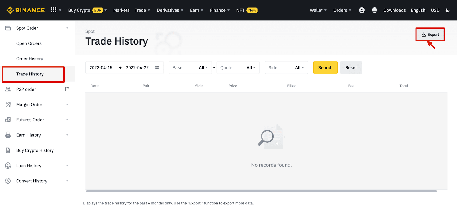 binance-exports: Generate CSV Exports of your Binance Trade History.