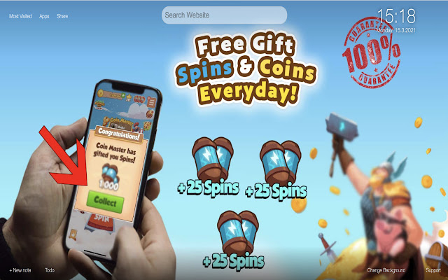 COIN MASTER DAILY FREE SPINS - 