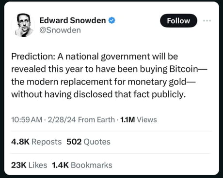 Edward Snowden Calls Bitcoin Most Significant Monetary Advance