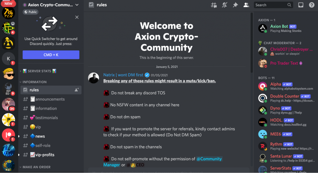 Crypto Groups - Discord Servers