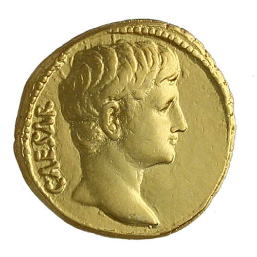 Gold aureus of Augustus | Roman | Early Imperial, Augustan | The Metropolitan Museum of Art