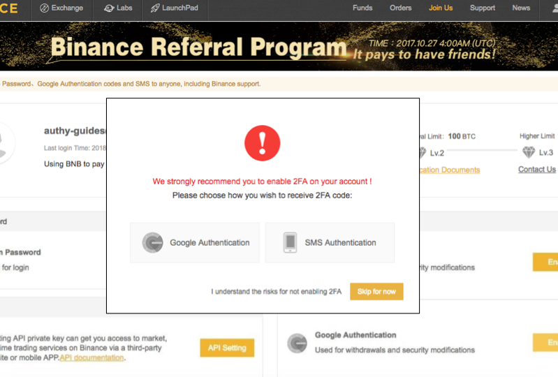 How To Enable Authy 2FA For Binance Withdrawals - Authy