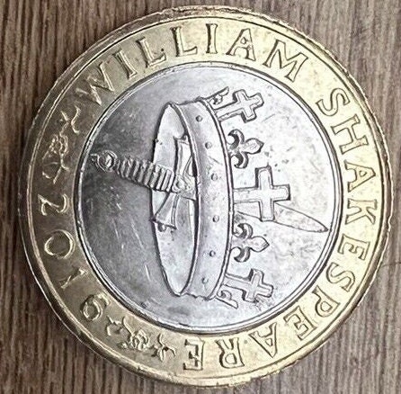 RARE ERROR £2 Coin, William Shakespeare The Hollow Crown Collectable £ - PicClick UK