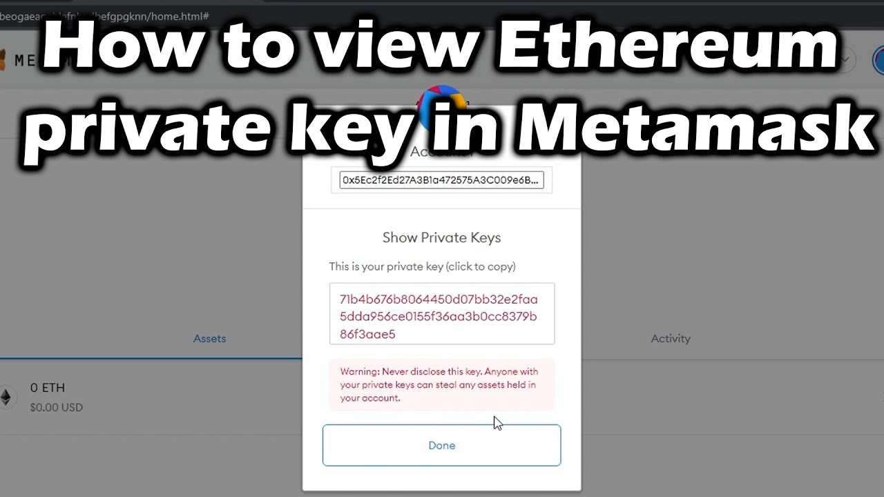 How to get private key from ethereum wallet?