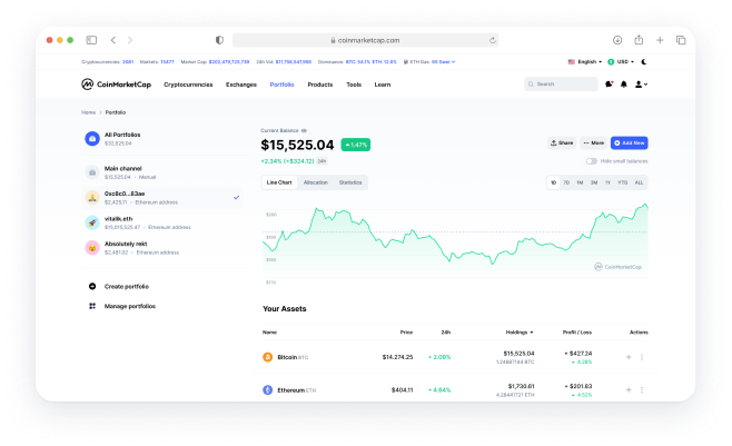 CoinMarketCap Review - Portfolio Tracker & Crypto Tools