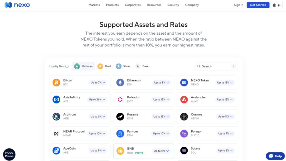 Cryptocurrency Interest-Bearing Accounts | disb