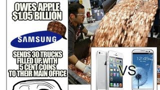 Samsung Pays Apple $1 Billion Sending 30 Trucks Full of 5 Cents Coins - Paperblog