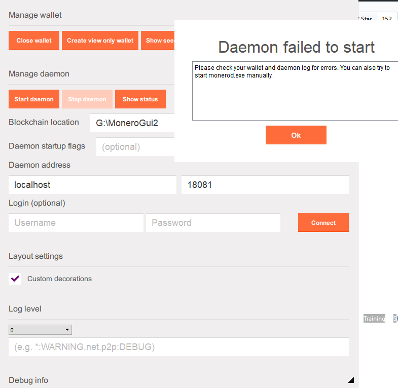 Qrexec - Monero-Wallet-WS connection via Monerod-WS (Daemon)