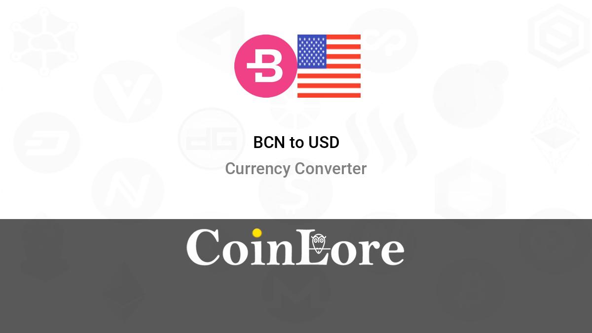 Bitsgap's BCN/USD Converter: Turn Bytecoin into US Dollar | Bitsgap