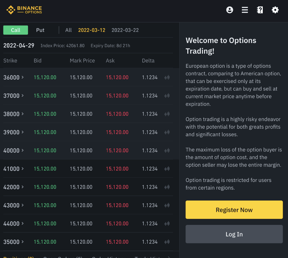 Binance Will Offer 'T+3' Daily Options for BNB/USDT