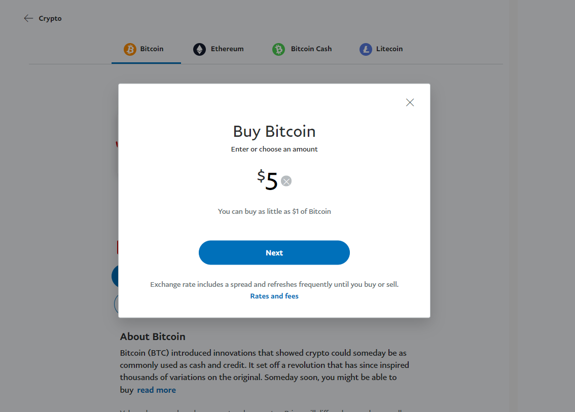 Crypto on PayPal: Fees and Exchange Rates | PayPal US