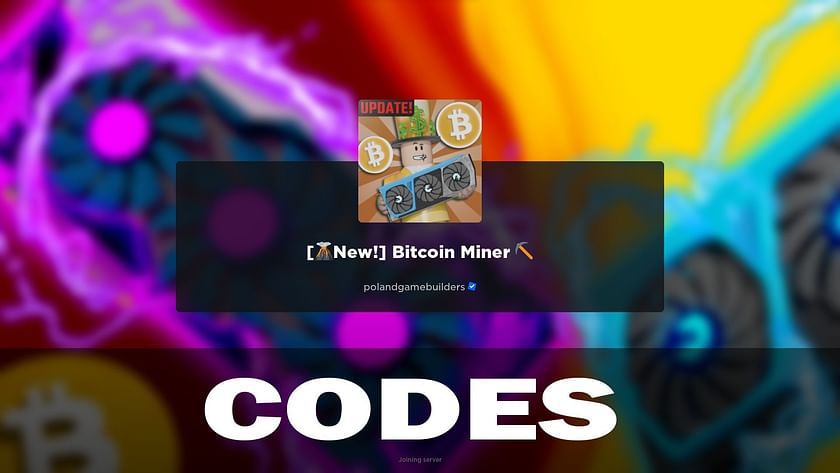 Roblox Bitcoin Miner Codes (March )