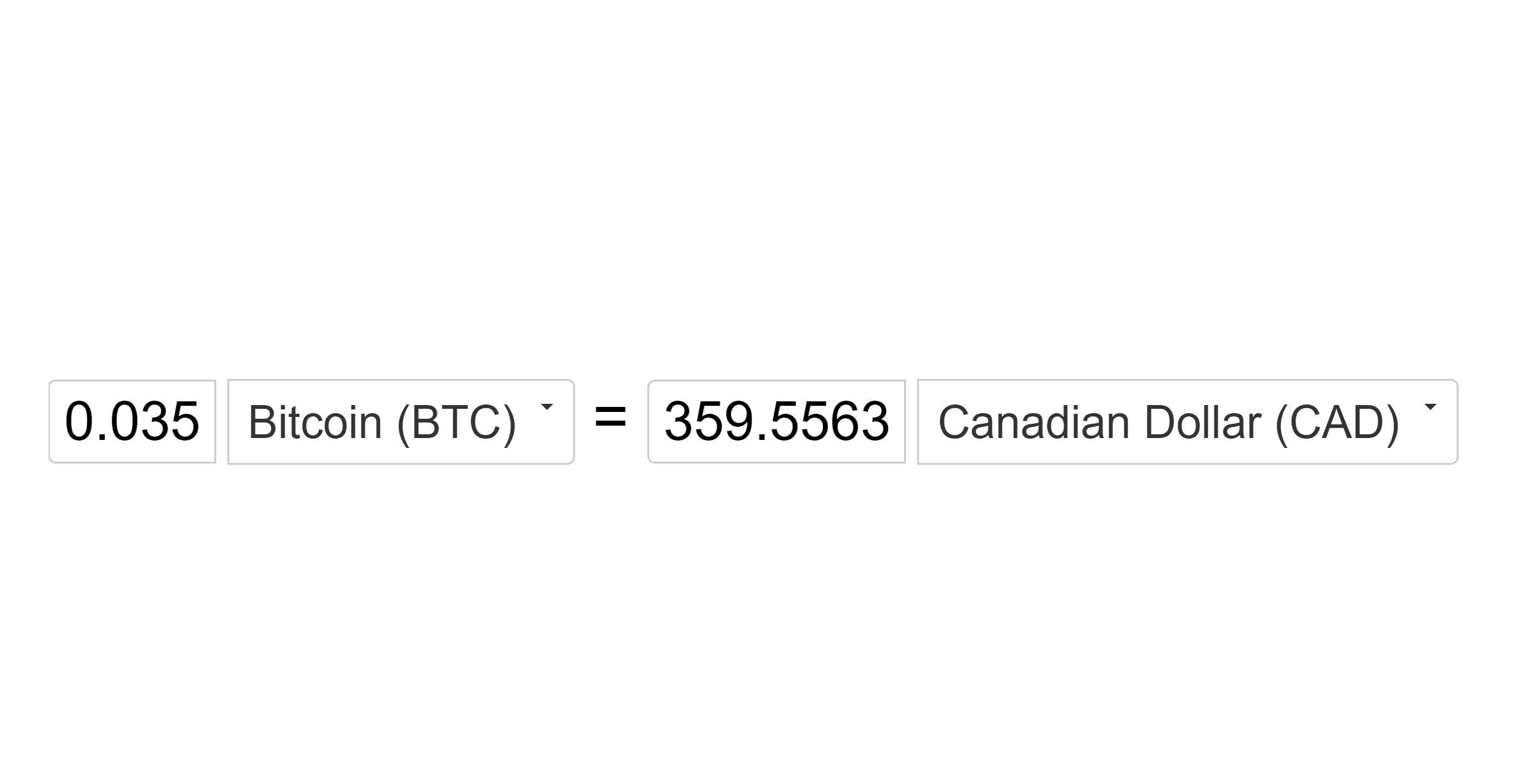 Convert BTC to CAD - Bitcoin to Canadian Dollar Converter | CoinCodex