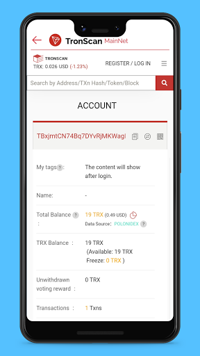 TRON(TRX) Block Explorer - Tokenview